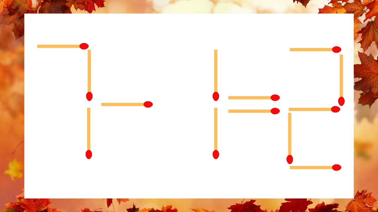 【マッチ棒クイズ】1本だけ動かして正しい式に:7-1=2?の画像