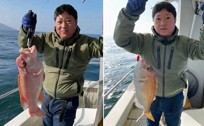 関西エリアの【船釣り特選釣果】サビキマダイ本格化！60cm級大型交じりで数釣り達成