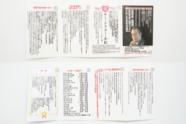 名刺を見ればドクター・中松の偉大さが一目瞭然だ