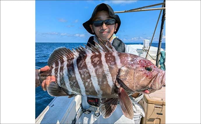 【沖釣り釣果速報】60cm級タカバ浮上!アジの泳がせ釣りで根魚ラッシュ(福岡)