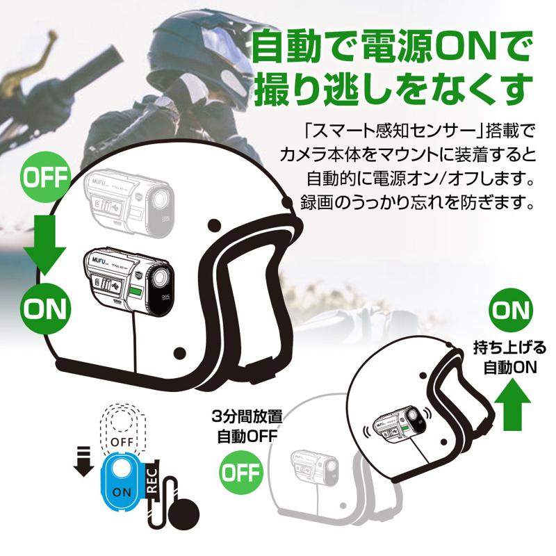 MAXWIN×MUFUヘルメット取付前後ドライブレコーダーにGPSを搭載したモデルが登場！Amazon・楽天市場・Yahoo!ショッピングで予約販売を開始！