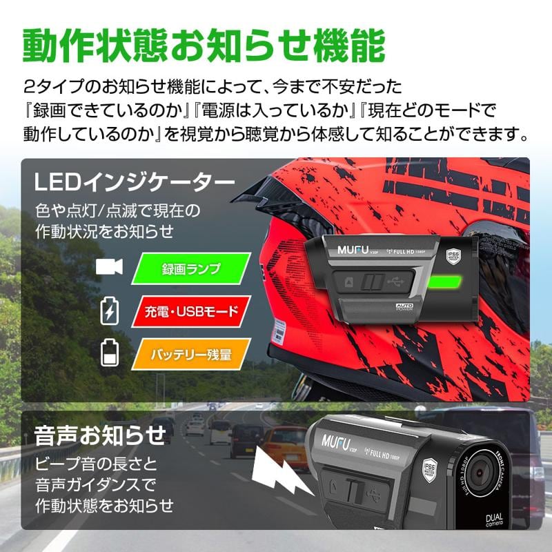 MAXWIN×MUFUヘルメット取付前後ドライブレコーダーにGPSを搭載したモデルが登場！Amazon・楽天市場・Yahoo!ショッピングで予約販売を開始！