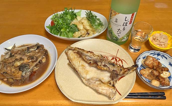 衣浦海底トンネルのエビまき釣りでスズキ70cm＆マダカ65cm浮上【愛知】クロダイ44cmも登場