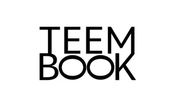 白地に黒文字で「TEEM BOOK」と書かれたロゴ画像。
