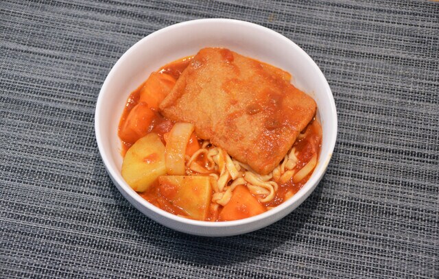 どん兵衛で作るスパイシーなスープカレー