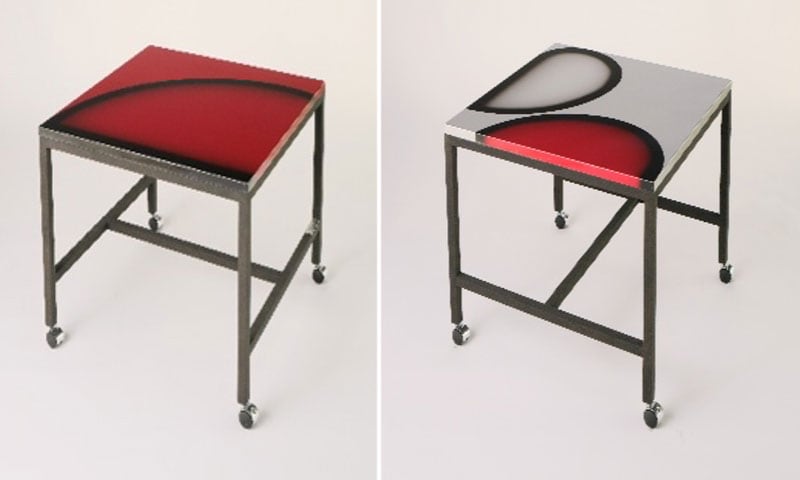 ヤマハの鍛造部品が、エンジンが家具に！ バイク部品を使った家具を船場が制作 記事2