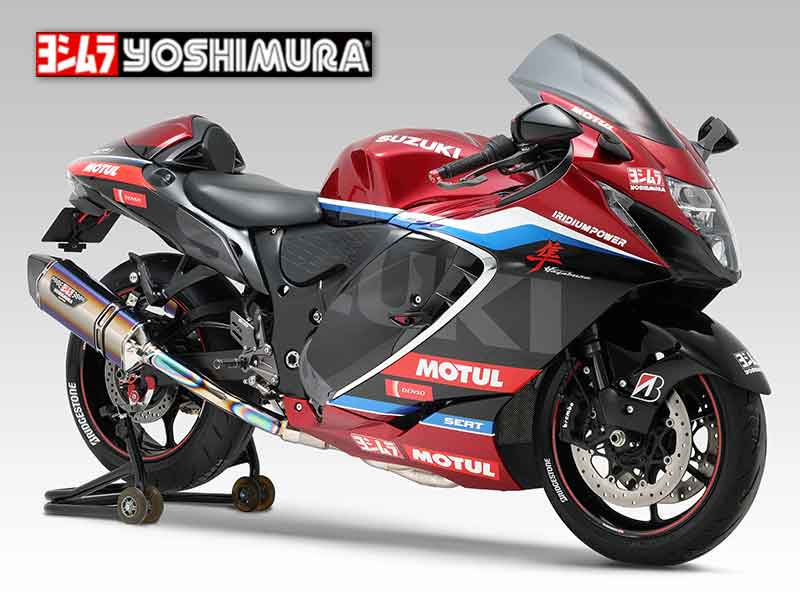 ヨシムラが Hayabusa用「フルエキゾーストHEPTA FORCE チタンサイクロン 2本出し 政府認証」の受注をスタート! メイン