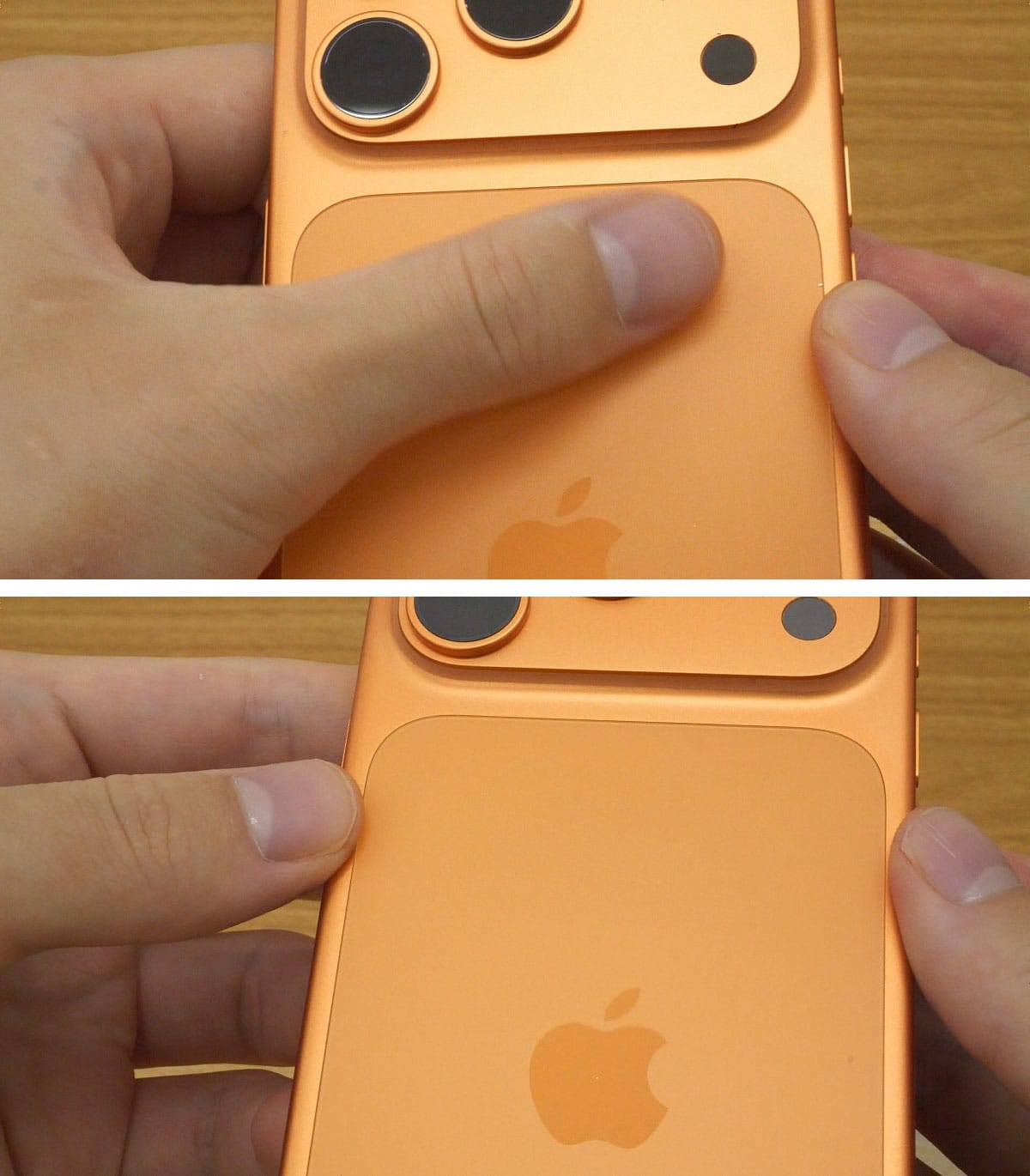 「iPhone 17 Pro、傷ついた!?」と思ったら…拭いたら消えた“白い線”の正体の画像1