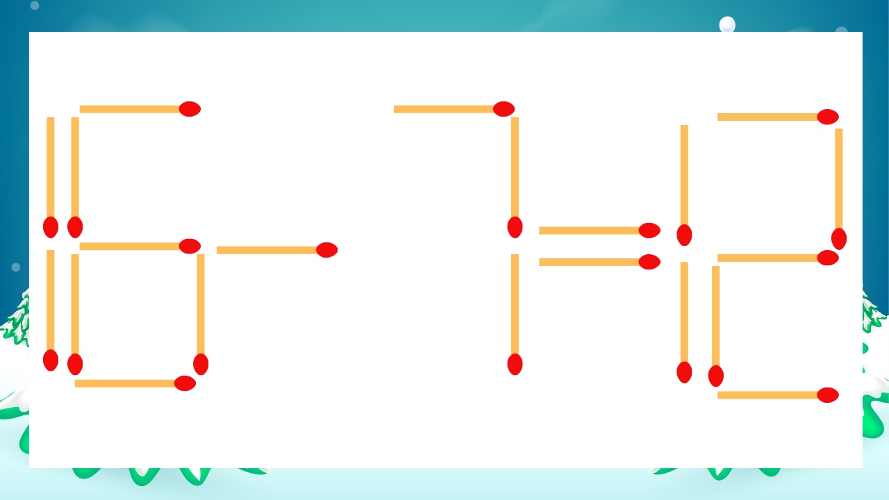 【マッチ棒クイズ】1本だけ動かして正しい式に：16-7=12？