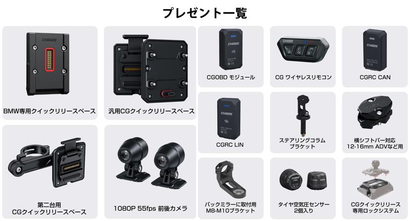 【無料抽選】33名様に豪華オプションプレゼント!バイクナビ革命「AIO-6」Makuake応援キャンペーン