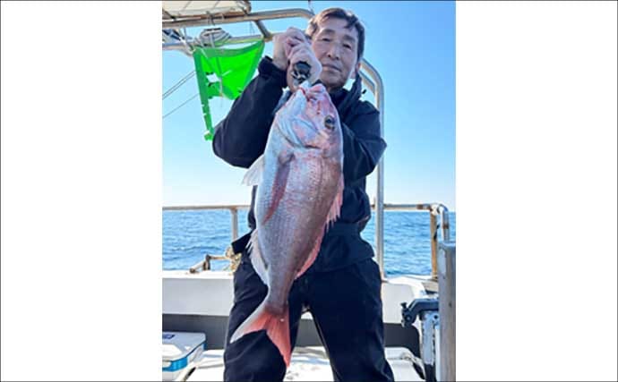 「船中50尾超えの大漁釣果も！」タイラバで良型マダイが続々【沖釣り最新情報・福岡】