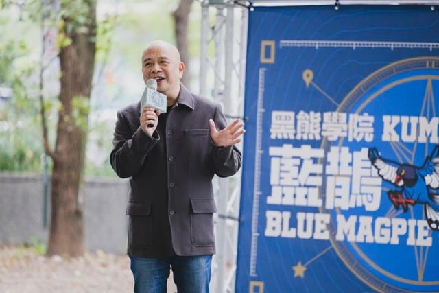 黒熊学院の朱福銘CEO。「われわれは戦争を語ることを避けない。平和への願いと有事の備えは表裏一体」と話す