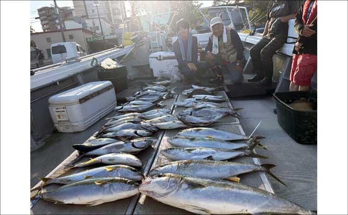 【沖釣り釣果速報】家族で大興奮!落とし込み釣りでネリゴ入れ食い&青物乱舞(福岡)