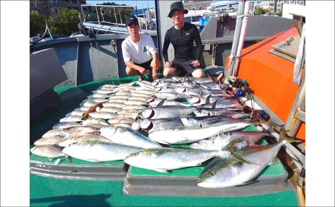 【沖釣り釣果速報】家族で大興奮!落とし込み釣りでネリゴ入れ食い&青物乱舞(福岡)