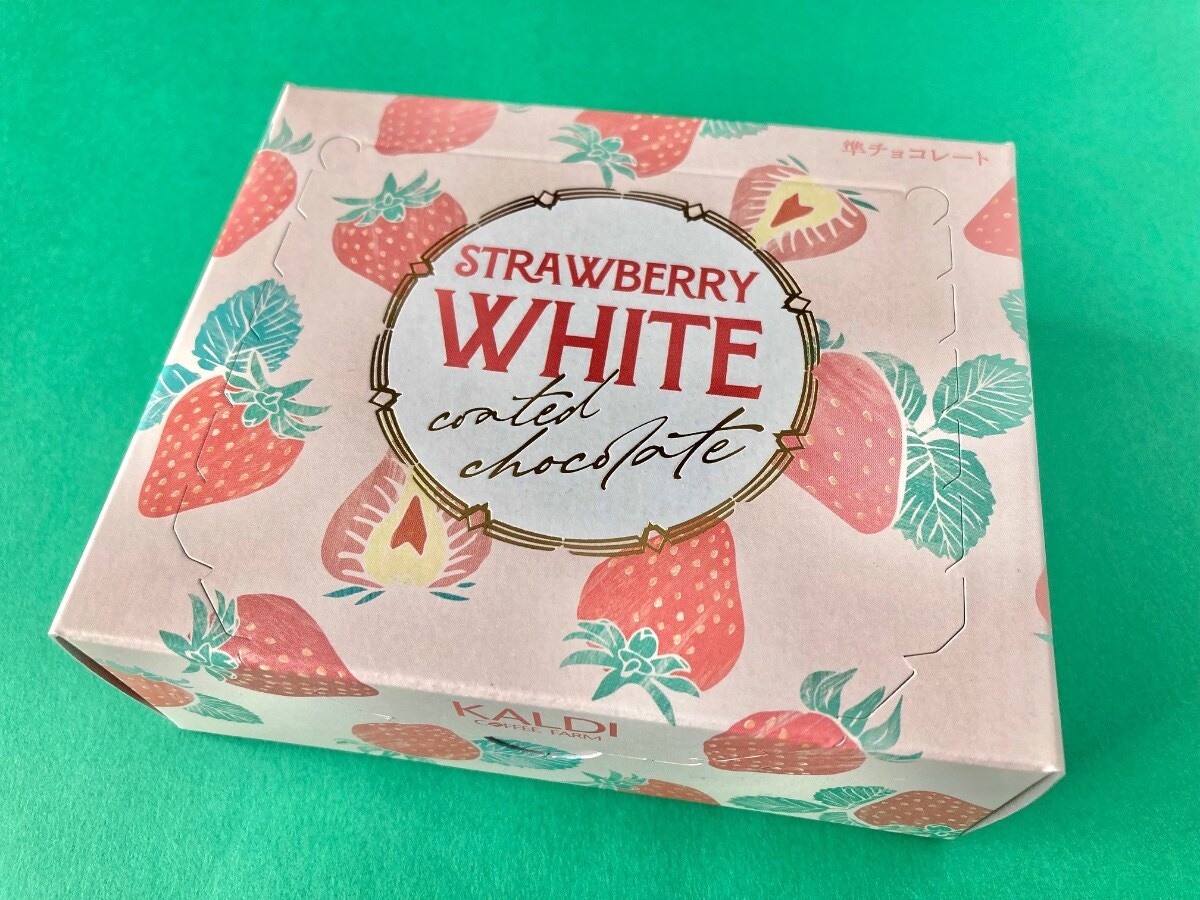 苺の主張が強くて美味しい！【カルディ】甘酸っぱい味わいの苺のコーテッドチョコ