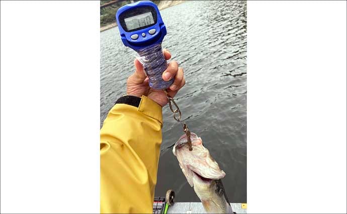 「魚探トラブルを克服！」ネコリグを使って47cm良型バスをキャッチ【三重・比奈知ダム】