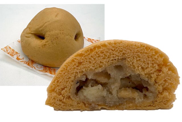 じゃがまるくん(ポテト&ミート) 150円【重さ】約72.5g【直径】約7cm【厚さ】約5cm