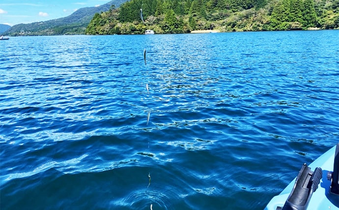 「ワカサギ釣りと足漕ぎカヤックの相性は想像以上!」大群捉えて入れ食い堪能【芦ノ湖】