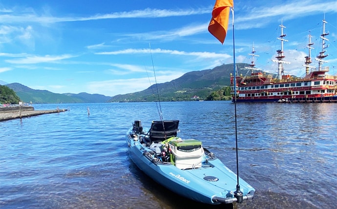 「ワカサギ釣りと足漕ぎカヤックの相性は想像以上!」大群捉えて入れ食い堪能【芦ノ湖】