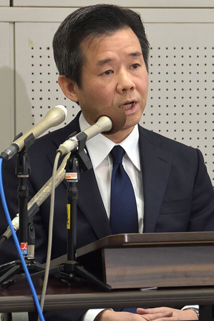 2月20日、交通違反取り締まり不正問題を受け、記者会見に臨んだ神奈川県警の今村剛本部長