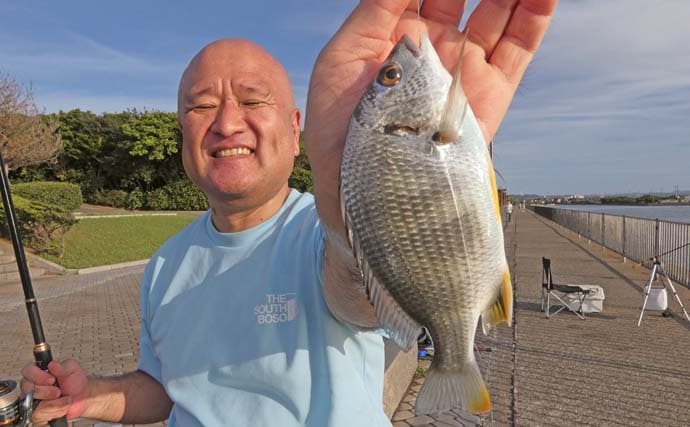 「内房でのんびり釣り日和」富津みなと公園のちょい投げ釣りでハゼ&セイゴ好調【千葉】