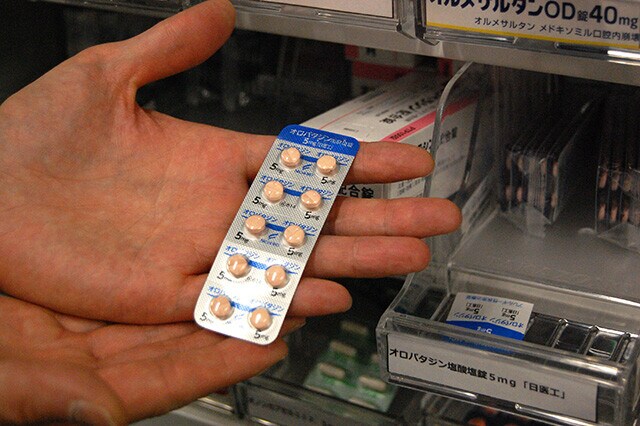 花粉症などに使う抗アレルギー薬も在庫が尽きかけていた