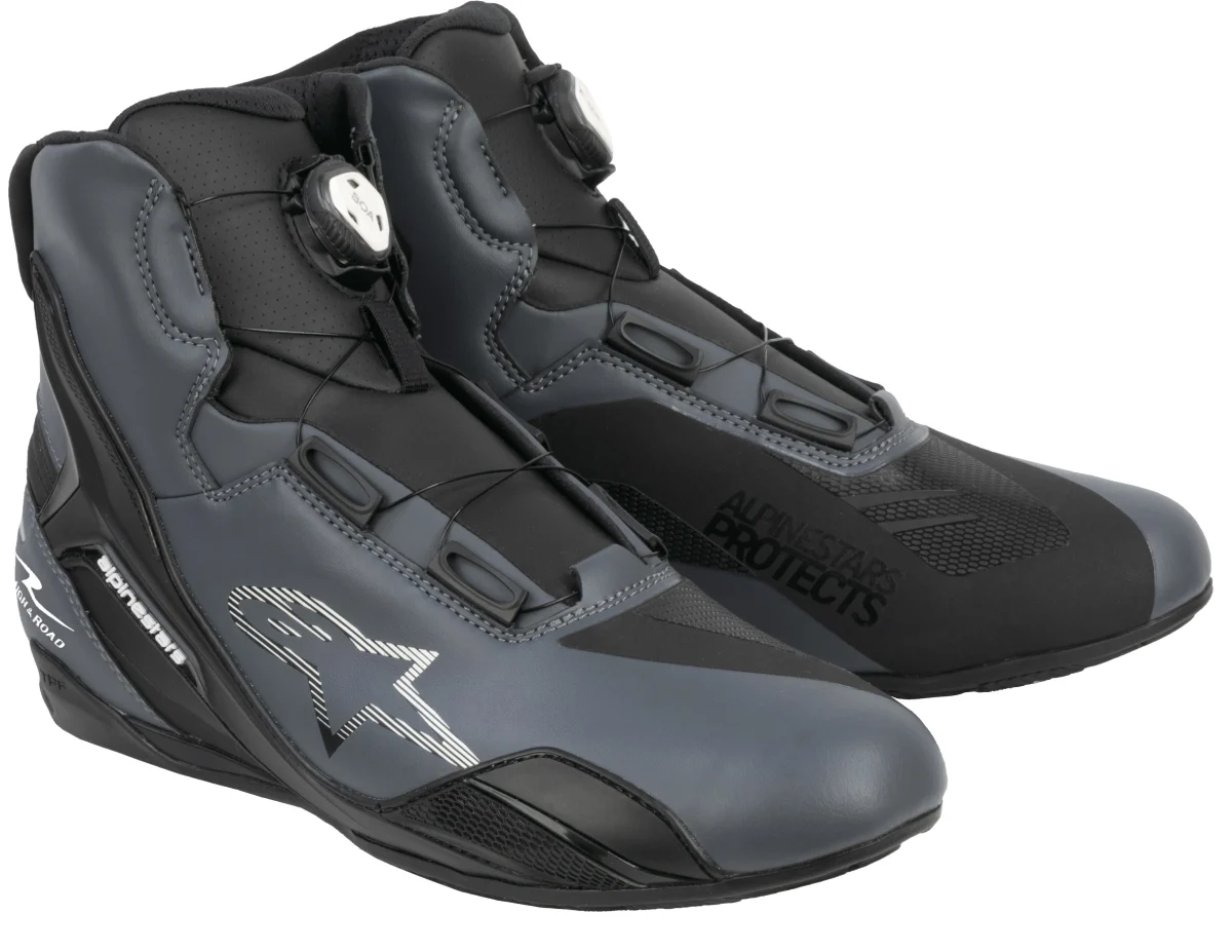 「alpinestars × ROUGH&ROAD FASTER-4 BOAシューズ Asia」：COOL GRAY