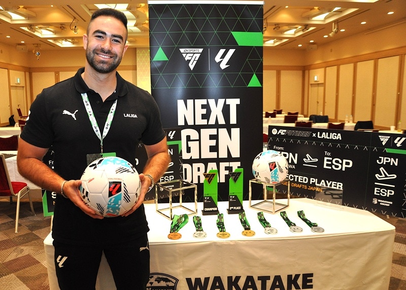 プロサッカーリーグ「ラ・リーガ（LALIGA）」　スペインで人生変える経験を　 サッカー少年少女8人をマドリードへ招待 スペインサッカーの体験プログラムを発表したラ・リーガのシャビエル・サンズさん