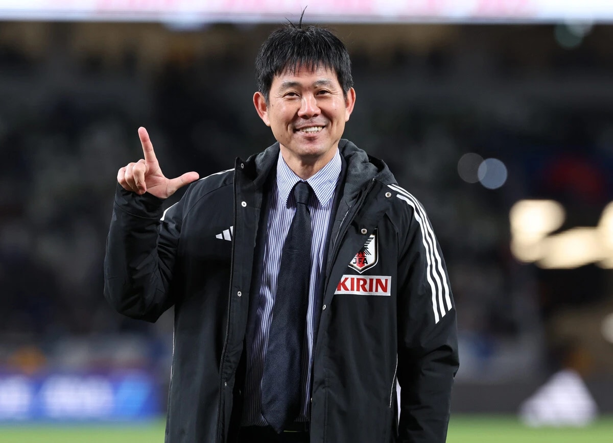 11月のボリビア戦で国際Aマッチ100試合目の指揮を執った森保監督。2度目のW杯に挑む