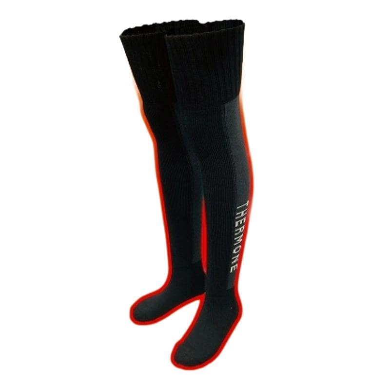 冬のスポーツや屋外作業時、ツーリングに【暖撃】を。高保温＋吸湿発熱でやさしい発熱、心地よい保温【ThermOne（サーモワン）】膝上ロング丈ソックスが新登場