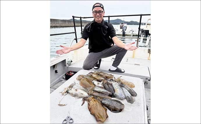 【沖釣りルアー釣果速報】ティップランで釣る人16匹!志摩沖のアオリイカが高活性(三重)