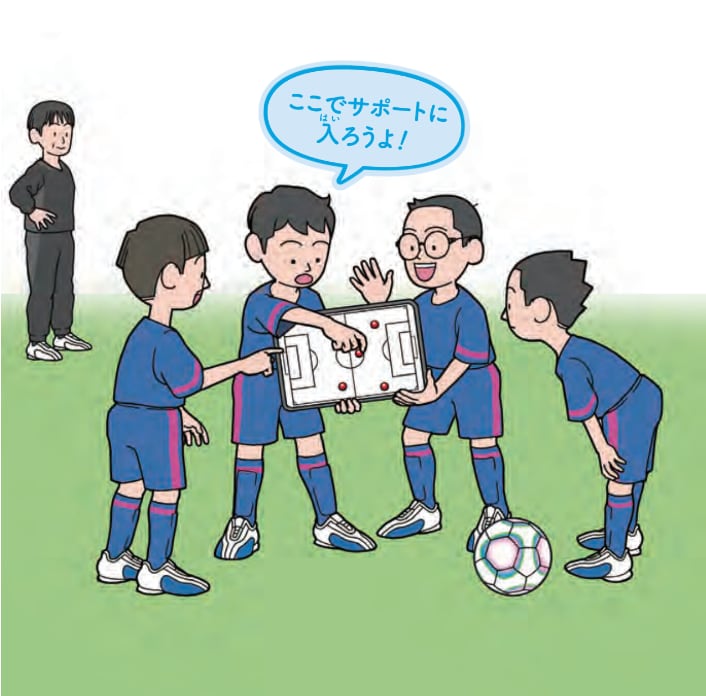 選手同士でミーティングして理解を深める【ジュニアサッカー 監督が使いたい選手がやってる！デキるプレー55】