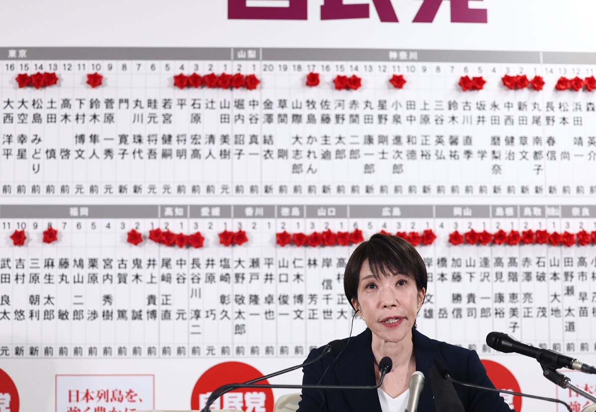 高市首相は、衆院選で自民党として戦後最大の勝利をもたらした（写真：時事）