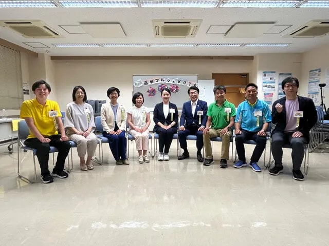 6月7日に行なわれた江東区の「選挙マルシェKOTO」。全候補者が参加して討論した
