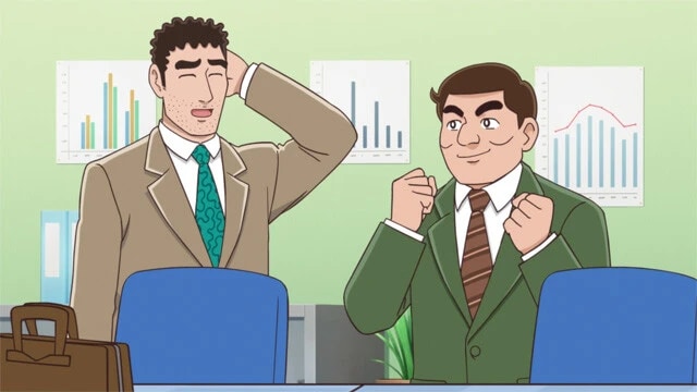 賛否両論を巻き起こした後輩の川口(右)。ひろしの価値観の古さを指摘する場面もあり、怖いもの知らずのキャラだ