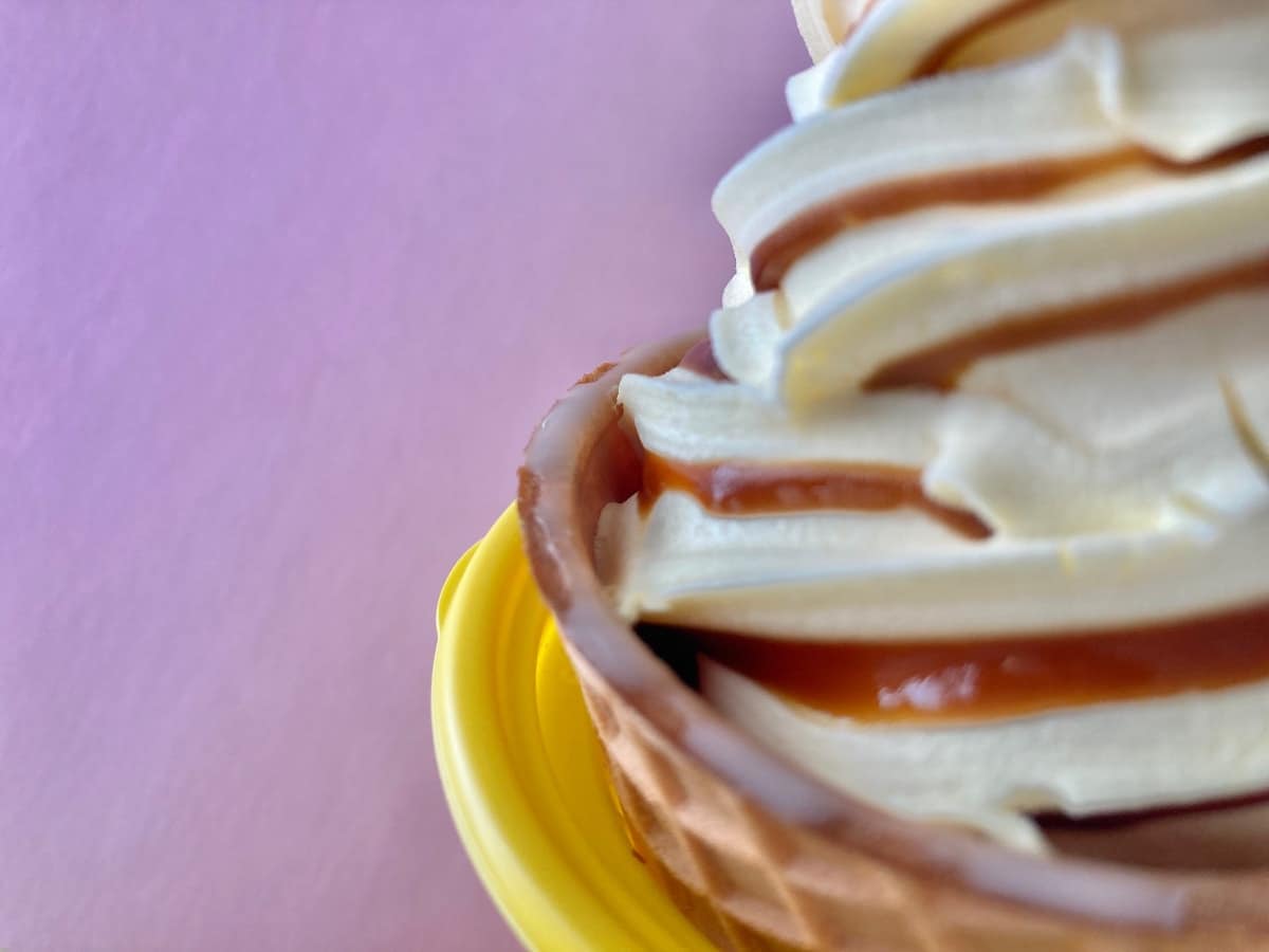 相性抜群！たっぷり詰め込まれてる！【ローソン】プリンアイスのワッフルコーン