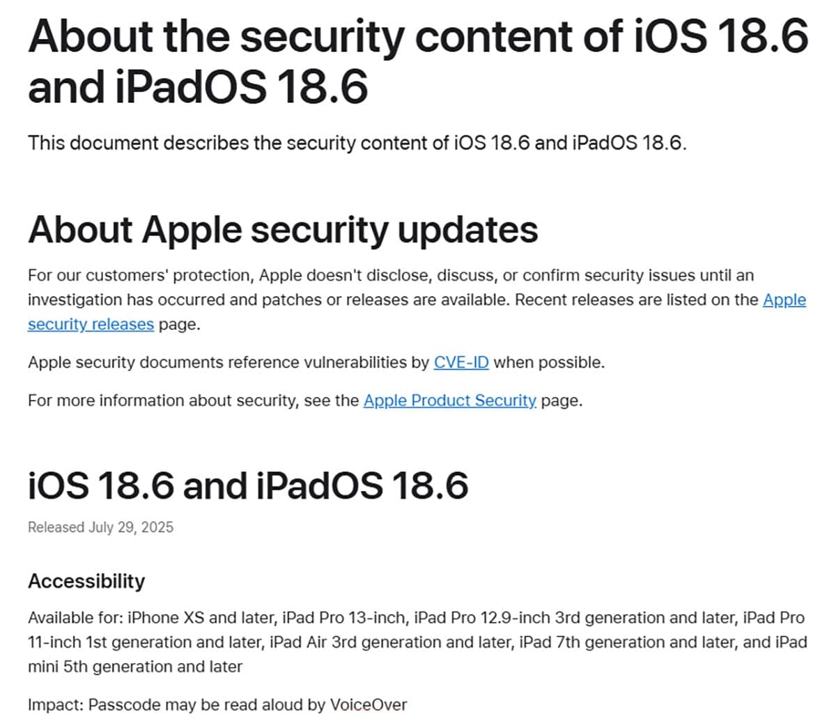 iPhoneの「iOS 18.6」がリリース!地味だけど超重要な約30件のバグ修正とは?の画像3