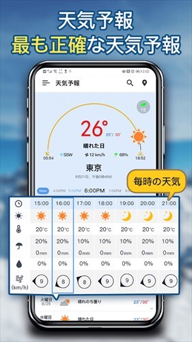 天気予報-ローカル天気アプリ
