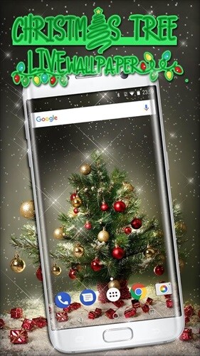 クリスマスツリー ライブ壁紙 - 新年の画像 フリー