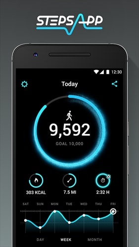 StepsApp 歩数計、活動量計は健康管理に最適