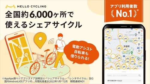 HELLO CYCLING - シェアサイクル