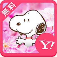 スヌーピー 壁紙きせかえ 春のお花見