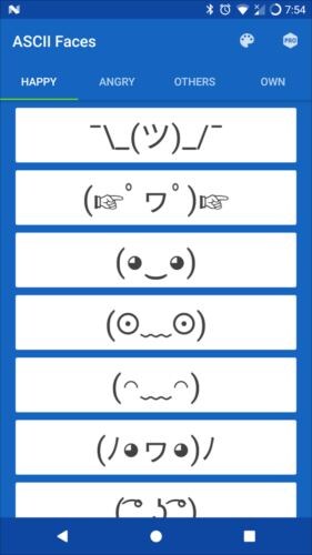ASCII Faces
