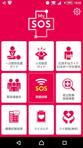 MySOS救命・救急 応急手当ガイド AEDマップ