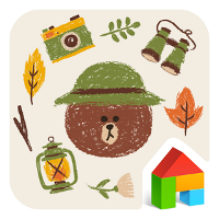 Brown Camping LINEランチャーテーマ