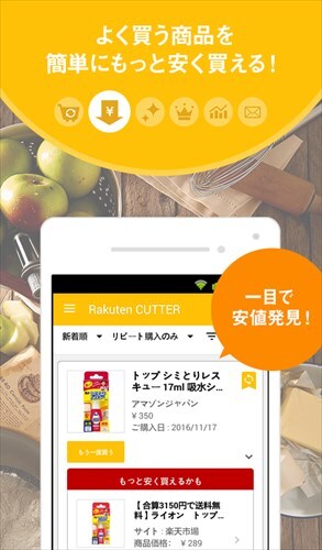 Rakuten CUTTER 楽でお得に日用品補充(無料)