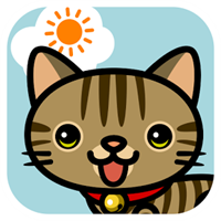 あさねこ かわいい目覚まし時計&天気予報