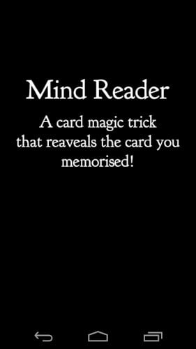 Mind Reader (Card Magic Trick)