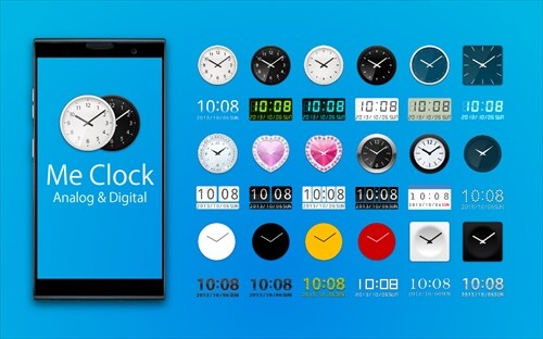 時計ウィジェット アナログ&デジタル 〜 Me Clock