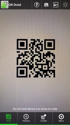 QR Droid Code Scanner (日本語)
